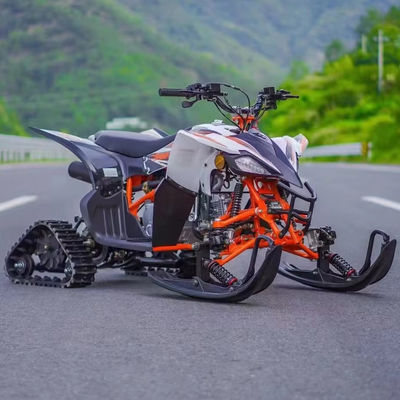125cc Snowmobile ATV Motor Sledge Snow Bike με ηλεκτρική εκκίνηση και τροχούς / τροχιά