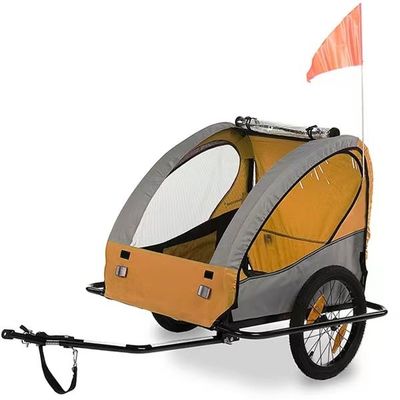 40KGS Max Πληροφοριακό φορτίο Dog Buggy Jogger ρυμουλκούμενο ποδήλατο Δυνατό να αναδιπλωθεί και βολικό ατσάλινο πλαίσιο