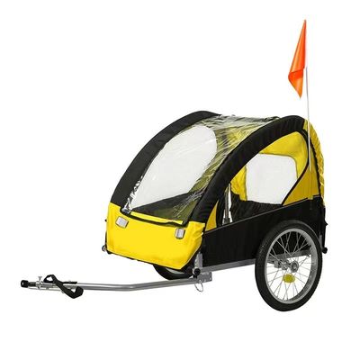 40KGS Max Πληροφοριακό φορτίο Dog Buggy Jogger ρυμουλκούμενο ποδήλατο Δυνατό να αναδιπλωθεί και βολικό ατσάλινο πλαίσιο