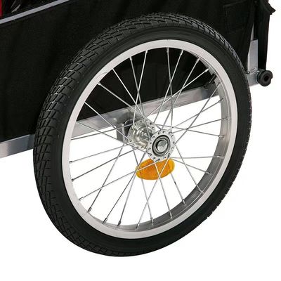 40KGS Max Πληροφοριακό φορτίο Dog Buggy Jogger ρυμουλκούμενο ποδήλατο Δυνατό να αναδιπλωθεί και βολικό ατσάλινο πλαίσιο