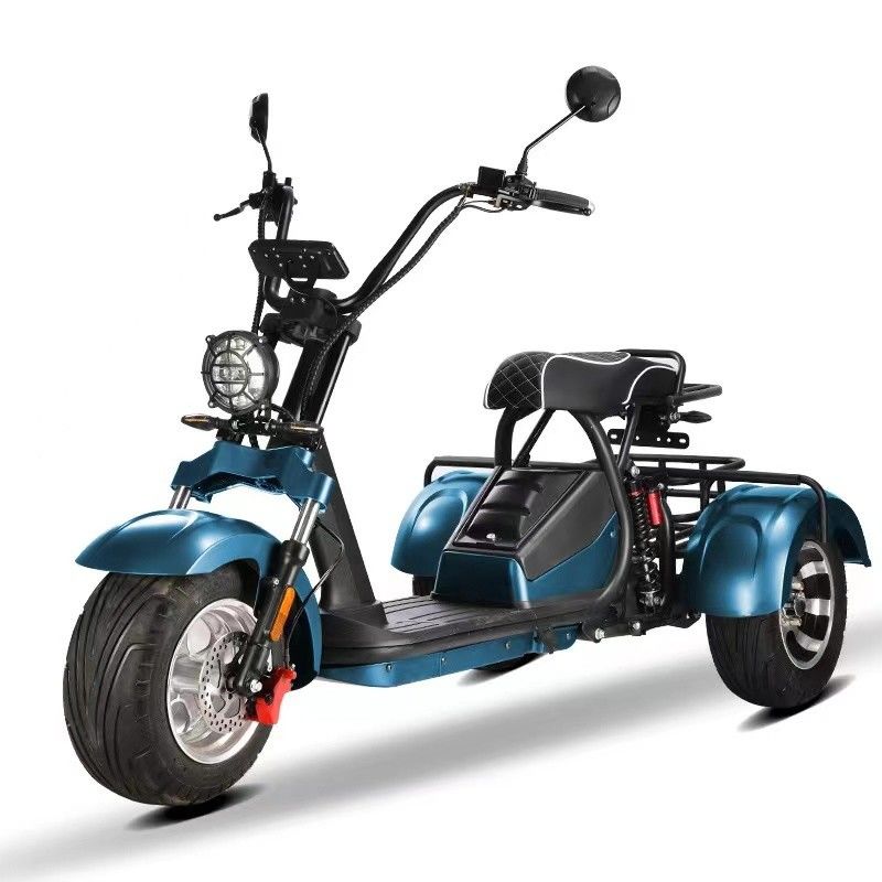 Unisex 2000W Ενίσχυρο 3 τροχών λιπαρό ελαστικό ανάρτηση Ηλεκτρικό σκούτερ 5-6H Χρόνος φόρτισης