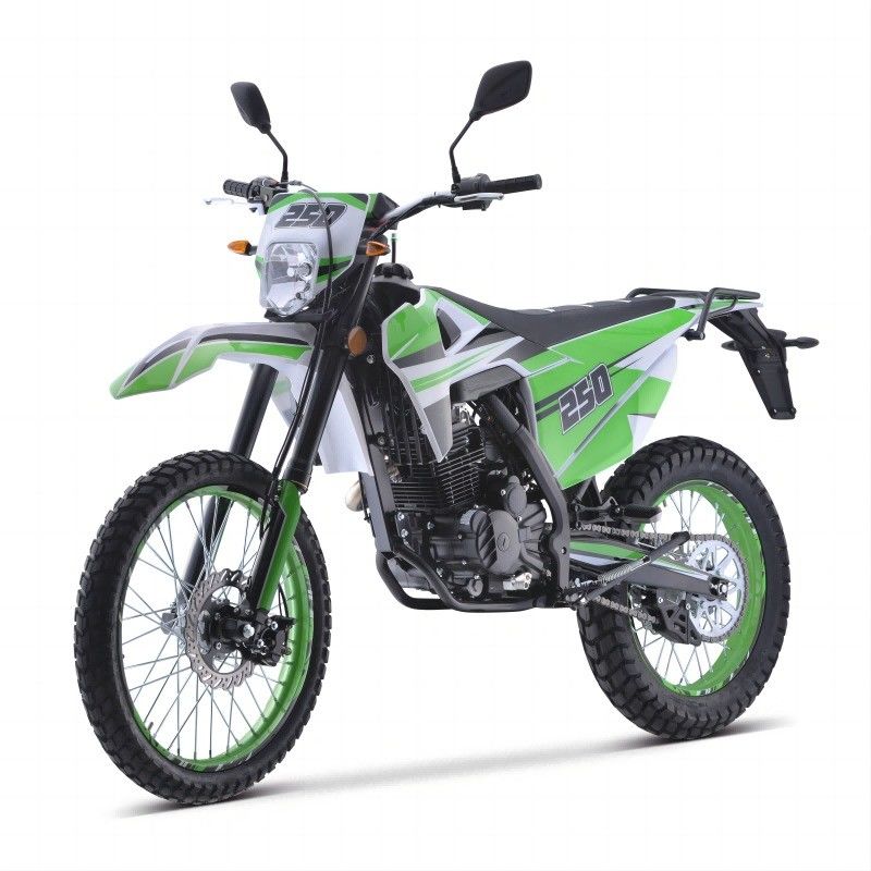 Προσαρμοσμένο υποστηριζόμενο 250cc Dirt Bike Motocross με ηλεκτρική εκκίνηση και προσαρμοσμένα χρώματα