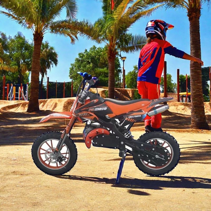 49cc Pit Bike Dirt Bikes με προσαρμοσμένα υποστηριζόμενα χρώματα και φρένο DISC